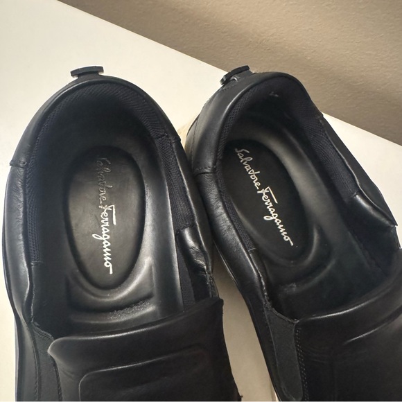 Salvatore Ferragamo Black Cruise Slip-On Shoes - Picture 7 of 8